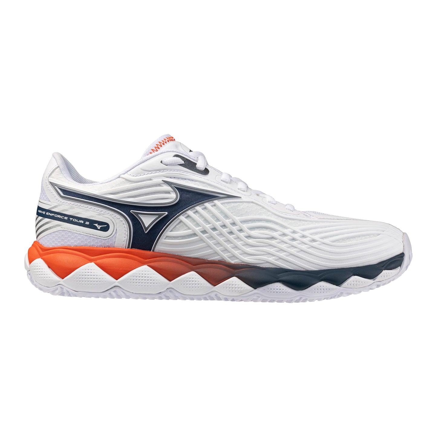 Mizuno Wave Enforce Tour 2 Chaussure terre battue Hommes - blanc, bleu