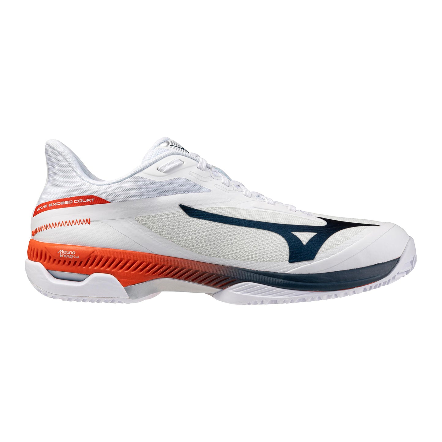 Mizuno Wave Exceed Court Gravelschoen Heren - wit, blauw