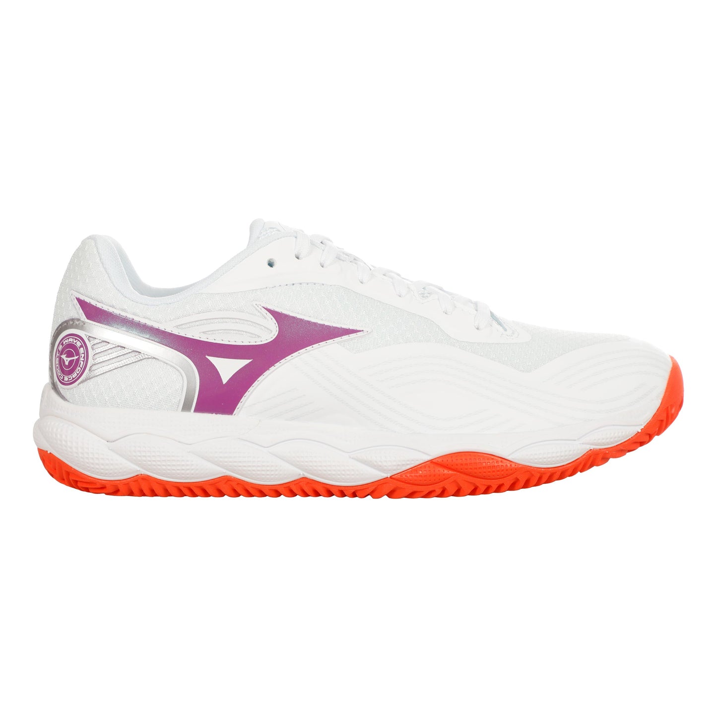 Mizuno Wave Enforce Court 2 Gravelschoen Dames - wit, lila