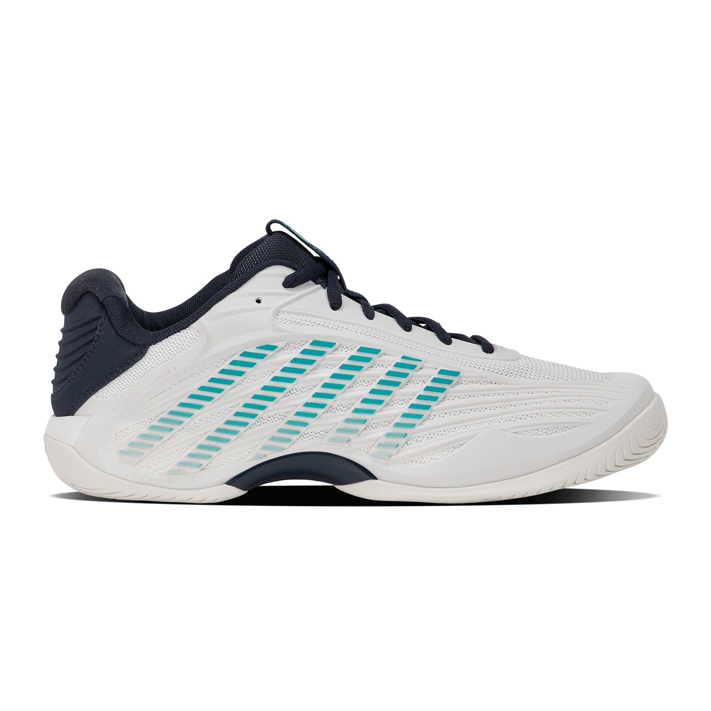 K-Swiss Hypercourt Express 3 Chaussures toutes surfaces Hommes - blanc, turquoise