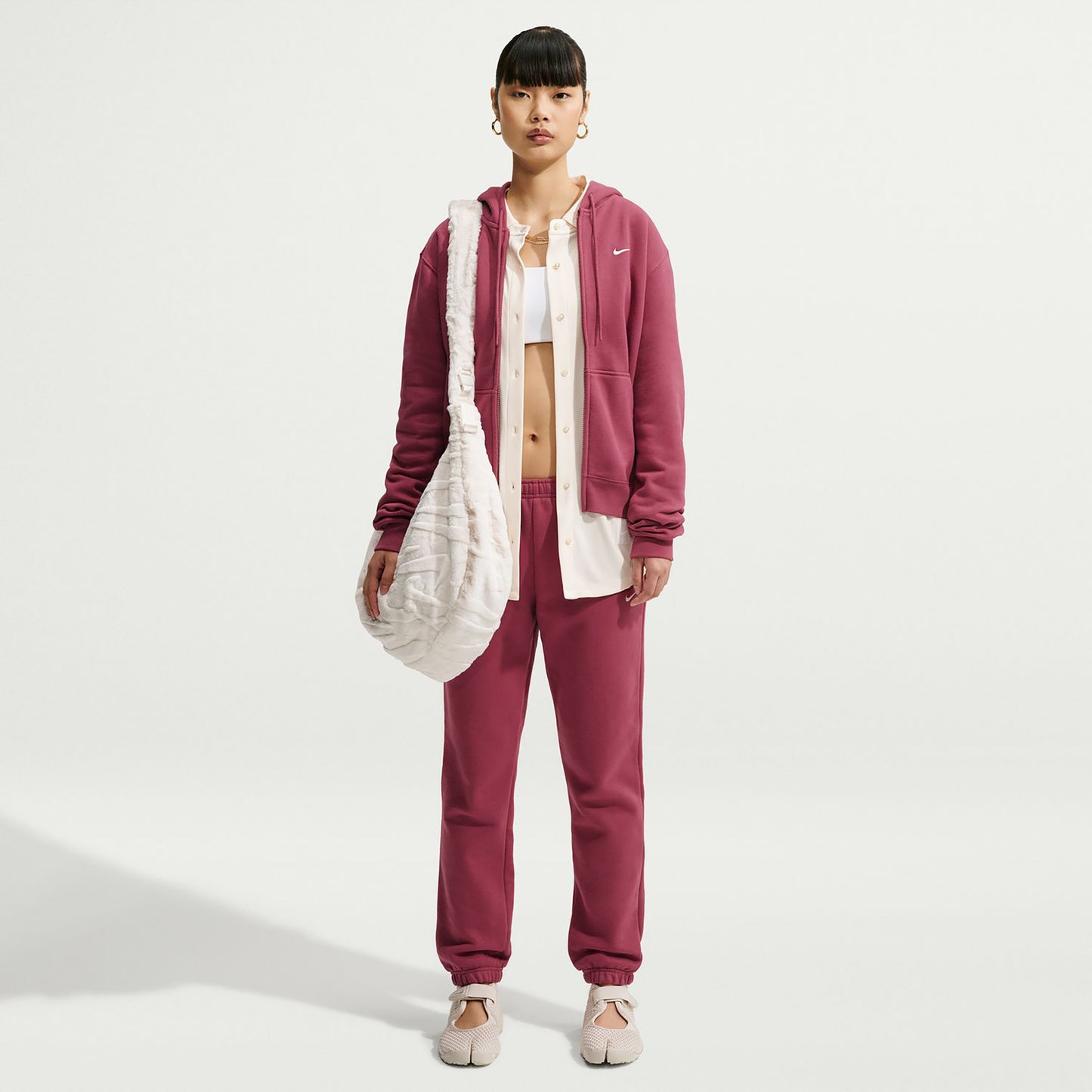 Nike Studio Fleece Gilet en coton Femmes - mauve