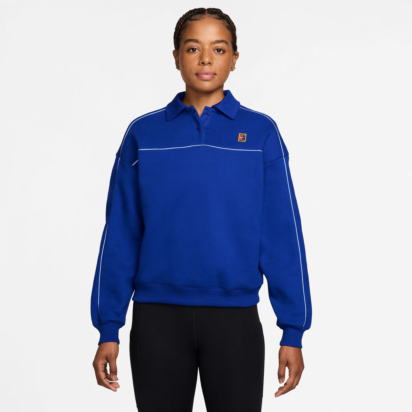 Nike Court Longsleeve Dames - donkerblauw