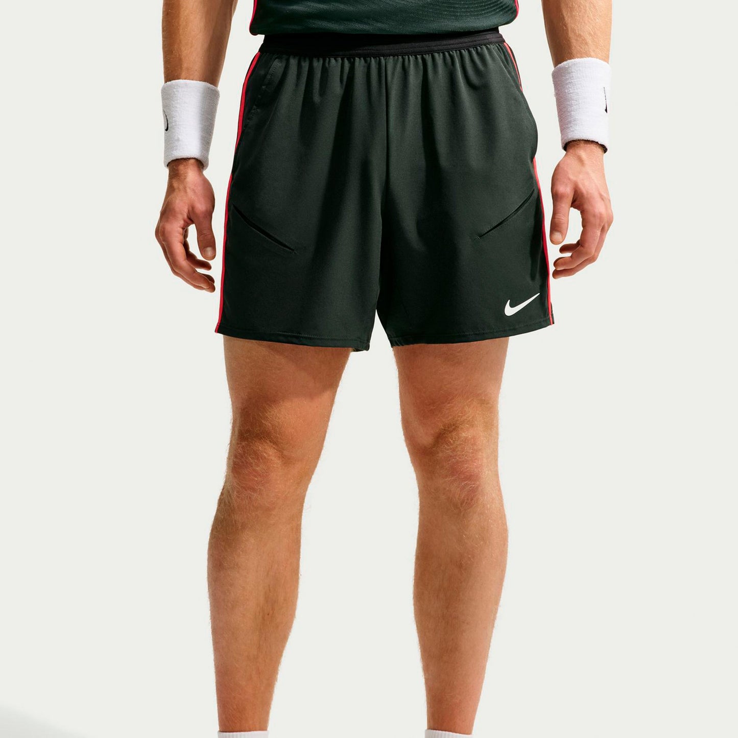 Nike Court Slam Shorts Heren - donkergrijs