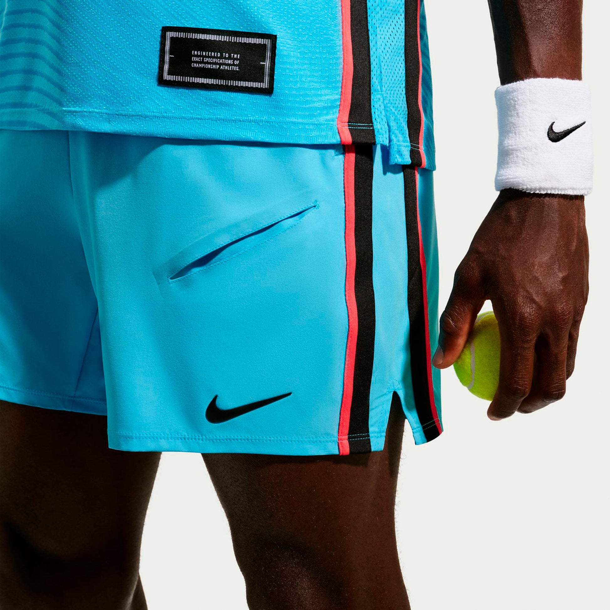 Nike Court Slam Shorts Heren - lichtblauw