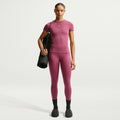 One Fitted T-shirt Dames - mauve