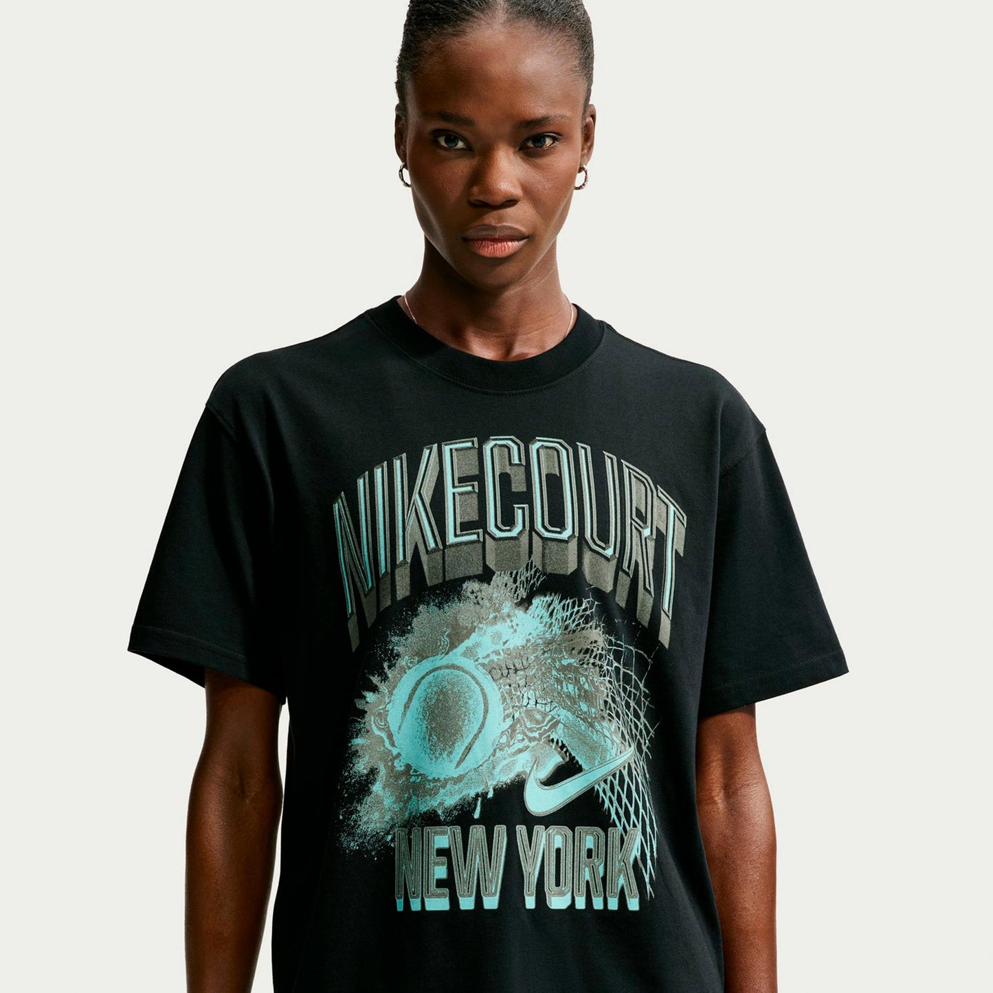 Nike Court Slam T-shirt Dames - zwart