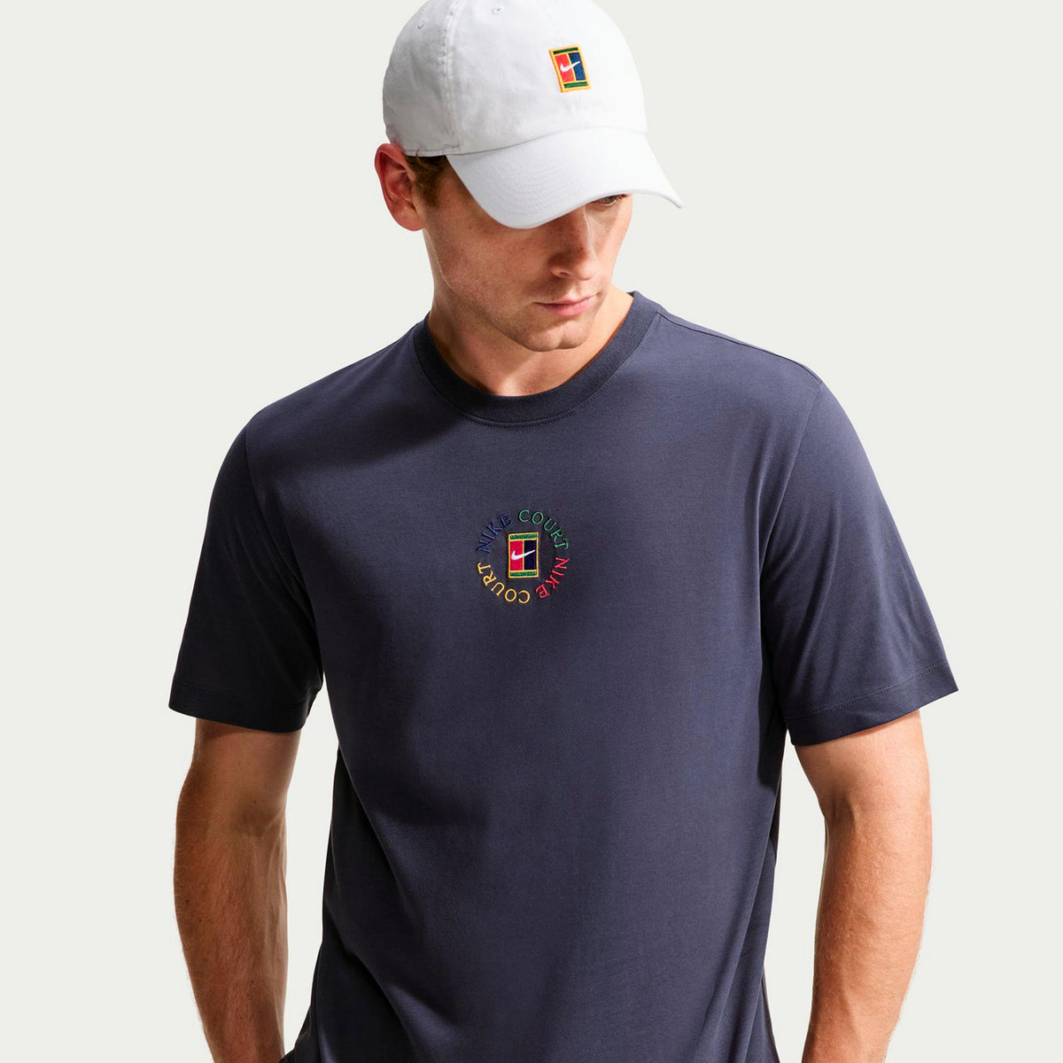 Nike Court T-shirt Heren - donkergrijs