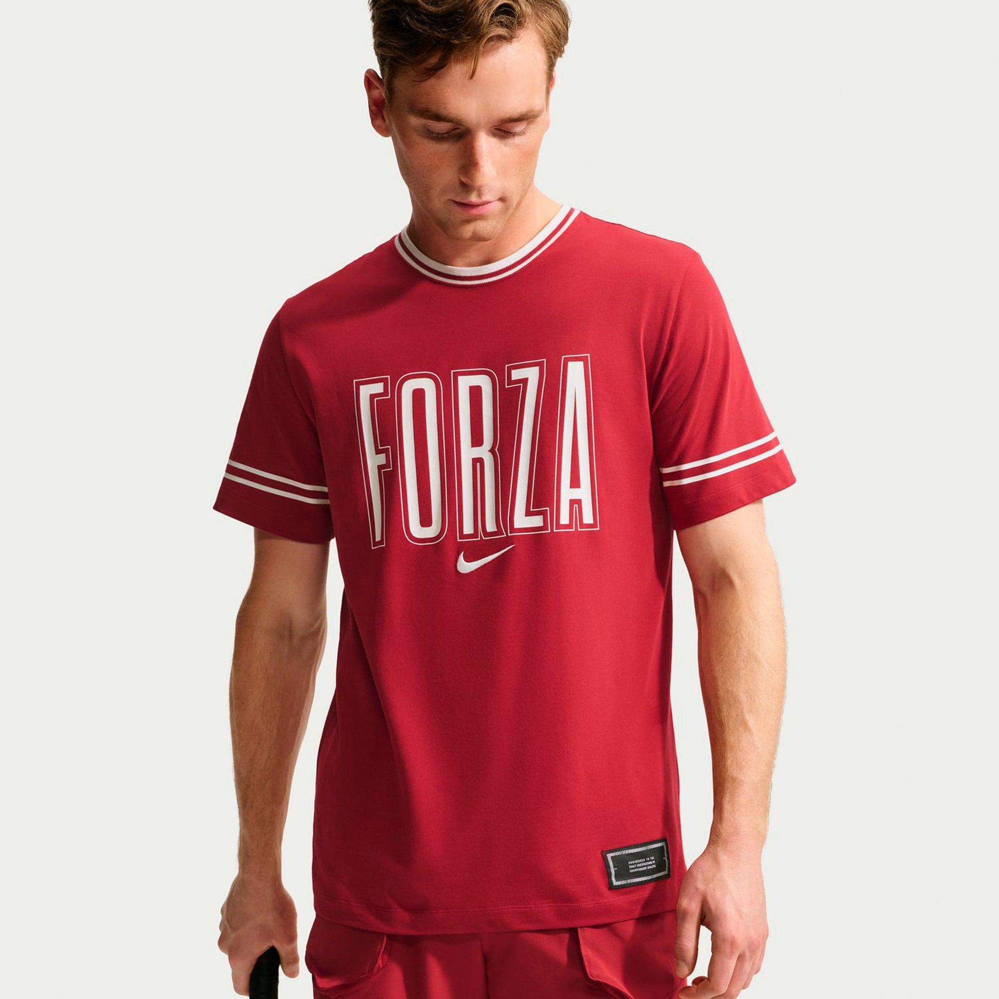Nike Court T-shirt Heren - rood