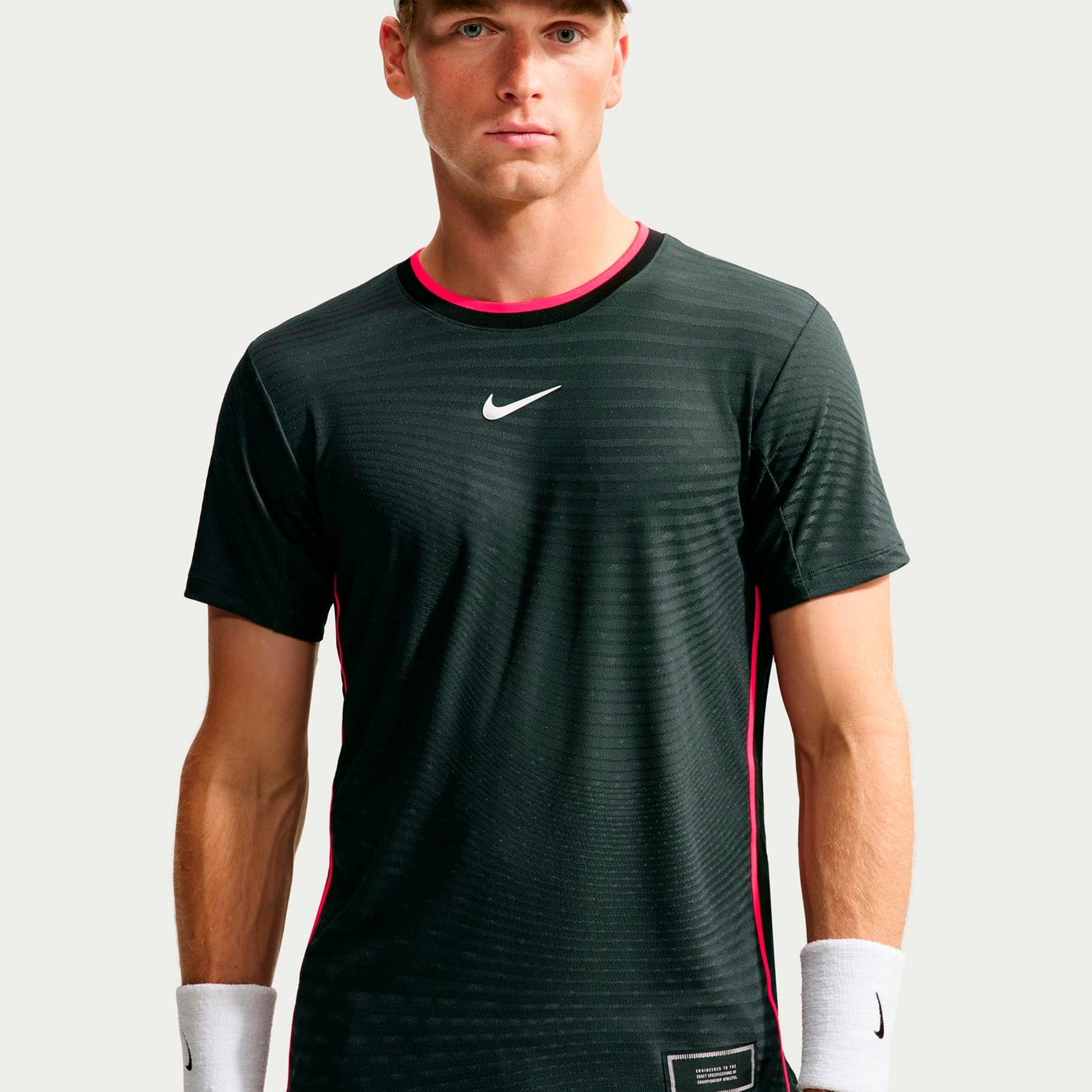 Nike Court Slam T-shirt Heren - donkergrijs