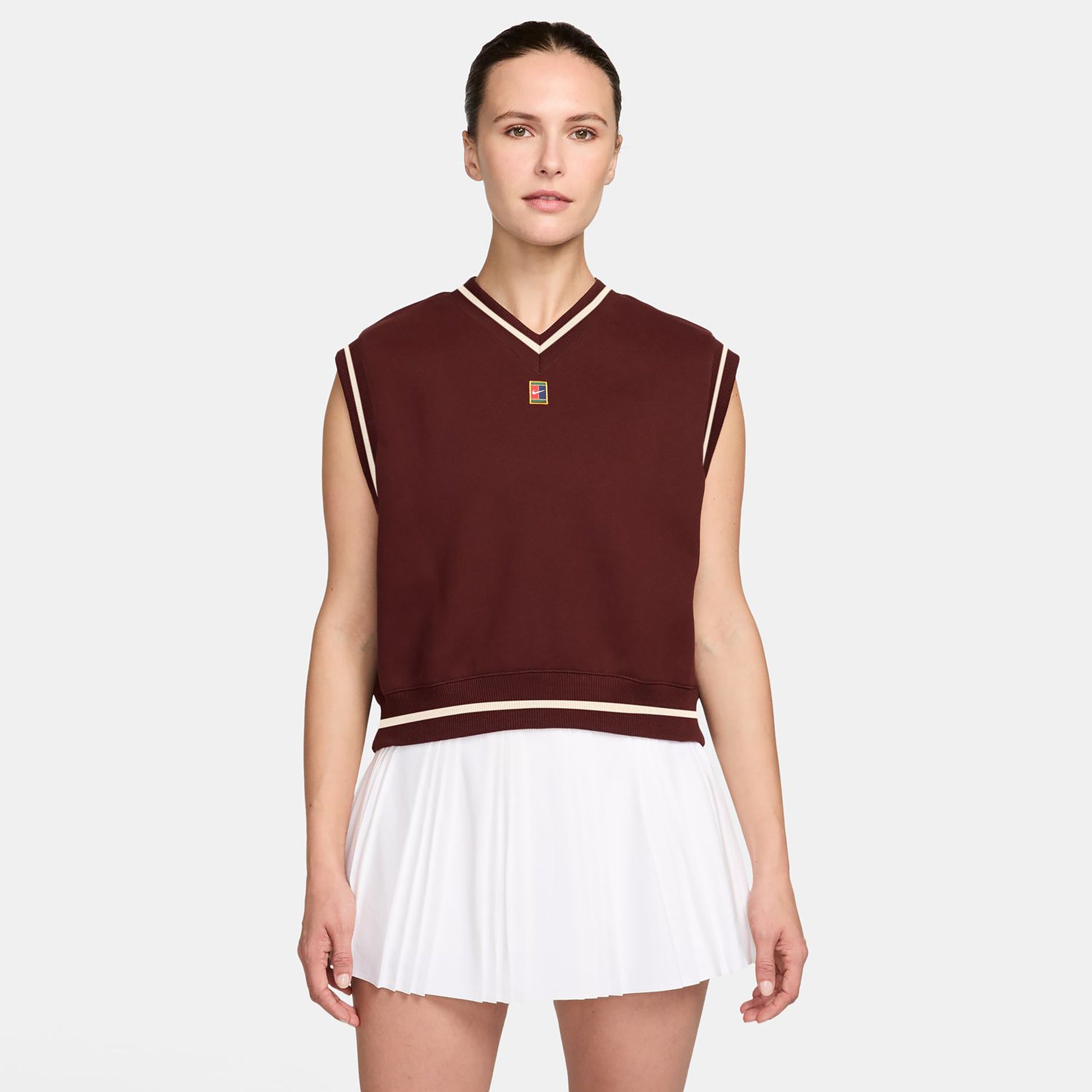 Nike Court Pullunder Dames - bruin
