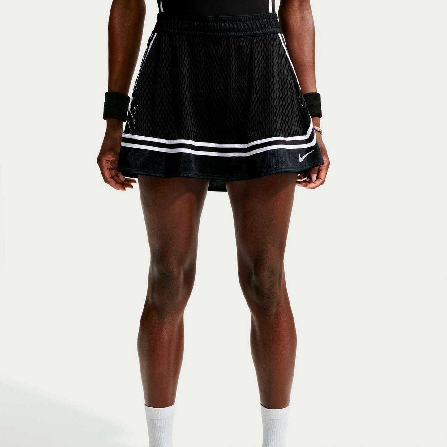 Nike Court Slam Rok Dames - zwart, wit