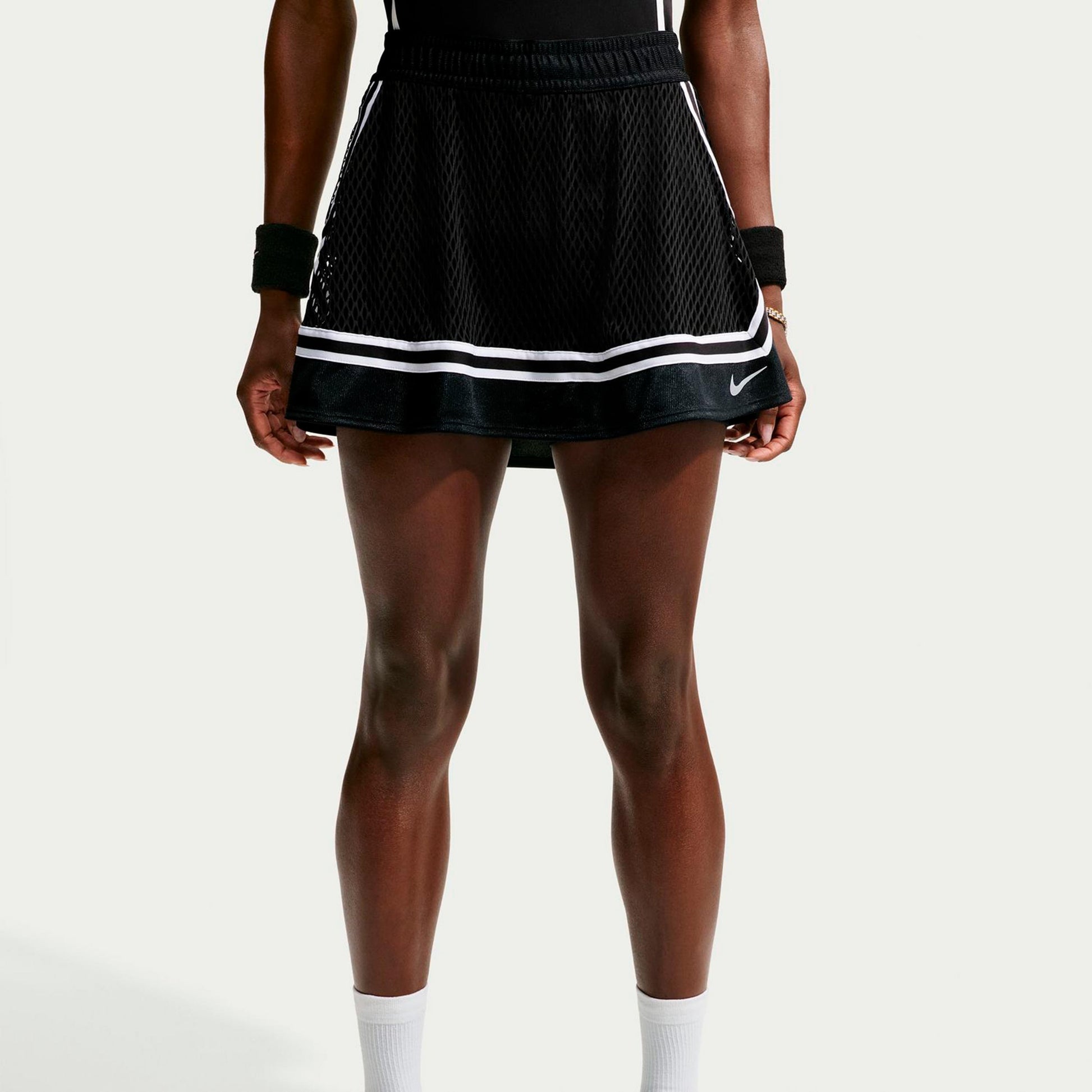 Nike Court Slam Rok Dames - zwart, wit