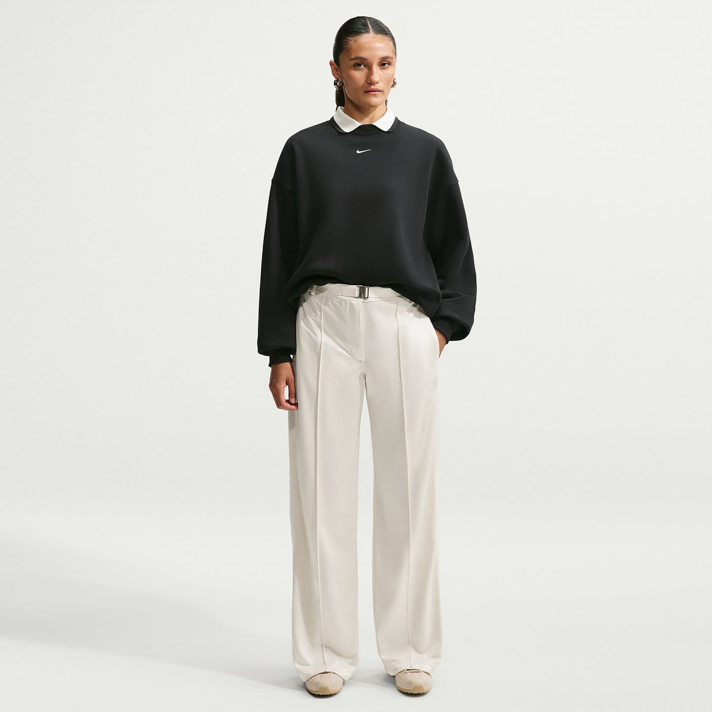 Nike Studio Fleece Sweatshirt Dames - zwart