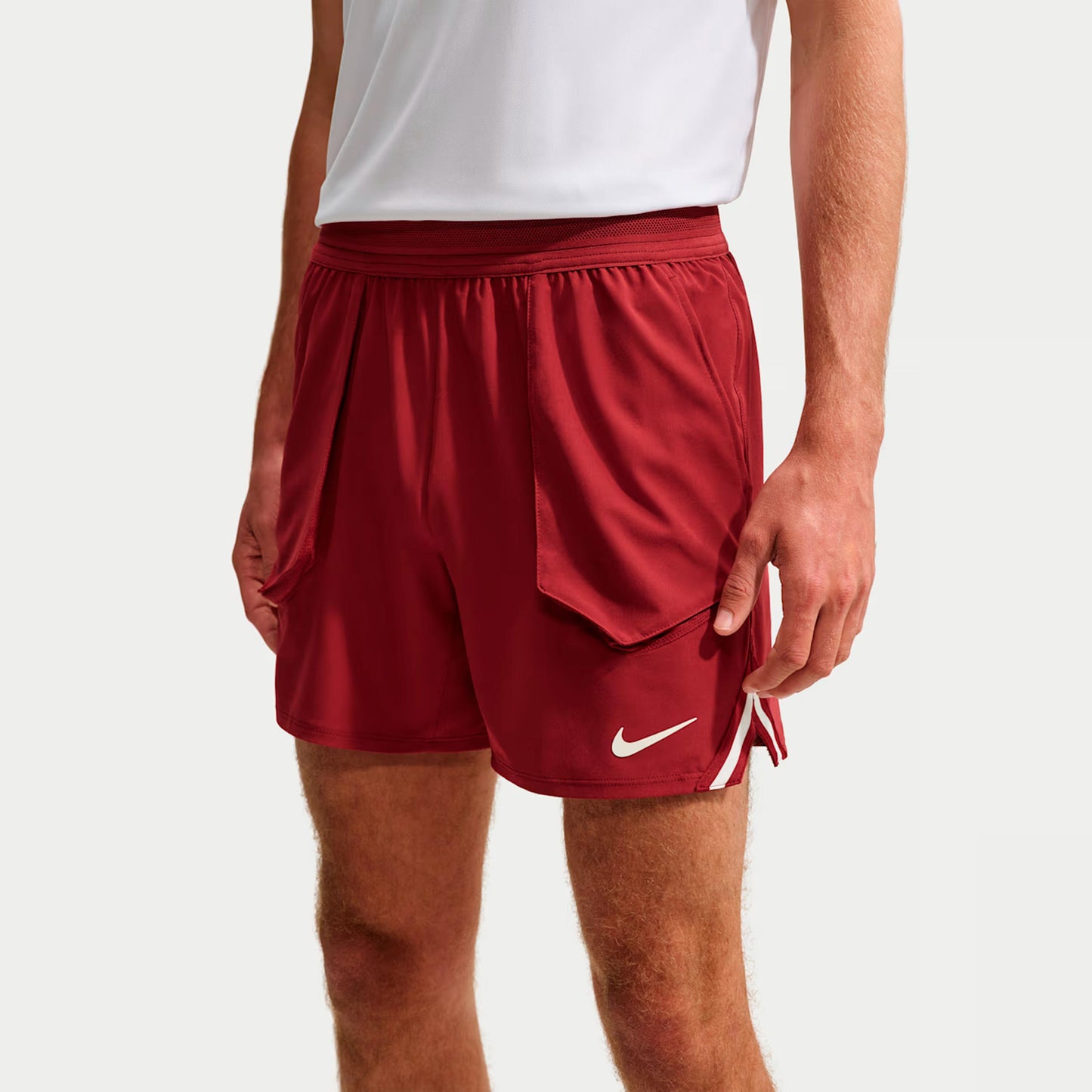 Nike Jannik Sinner Court Slam Shorts Heren - wijnrood, crème