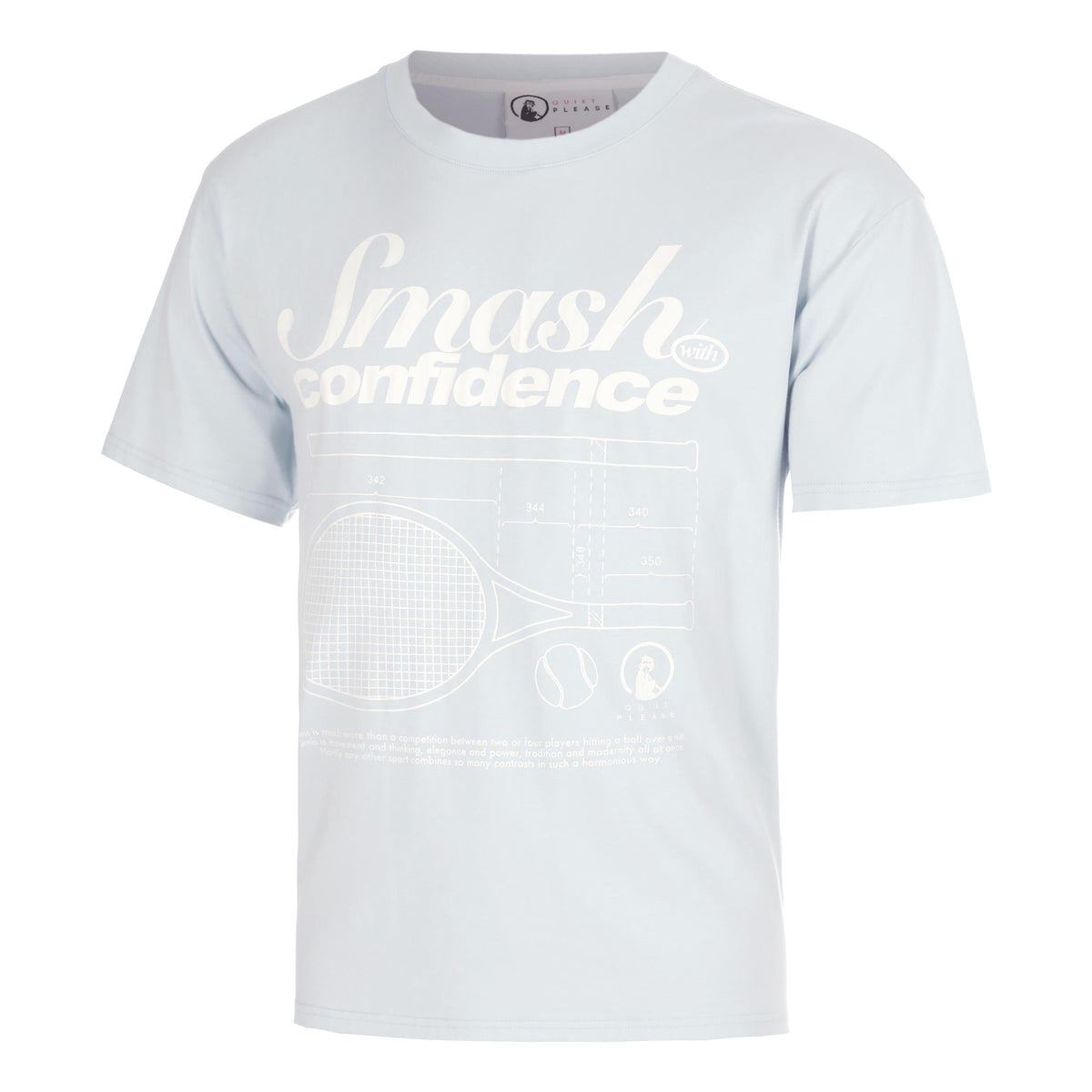 Quiet Please Confidence Loose Fit T-shirt Heren - lichtblauw