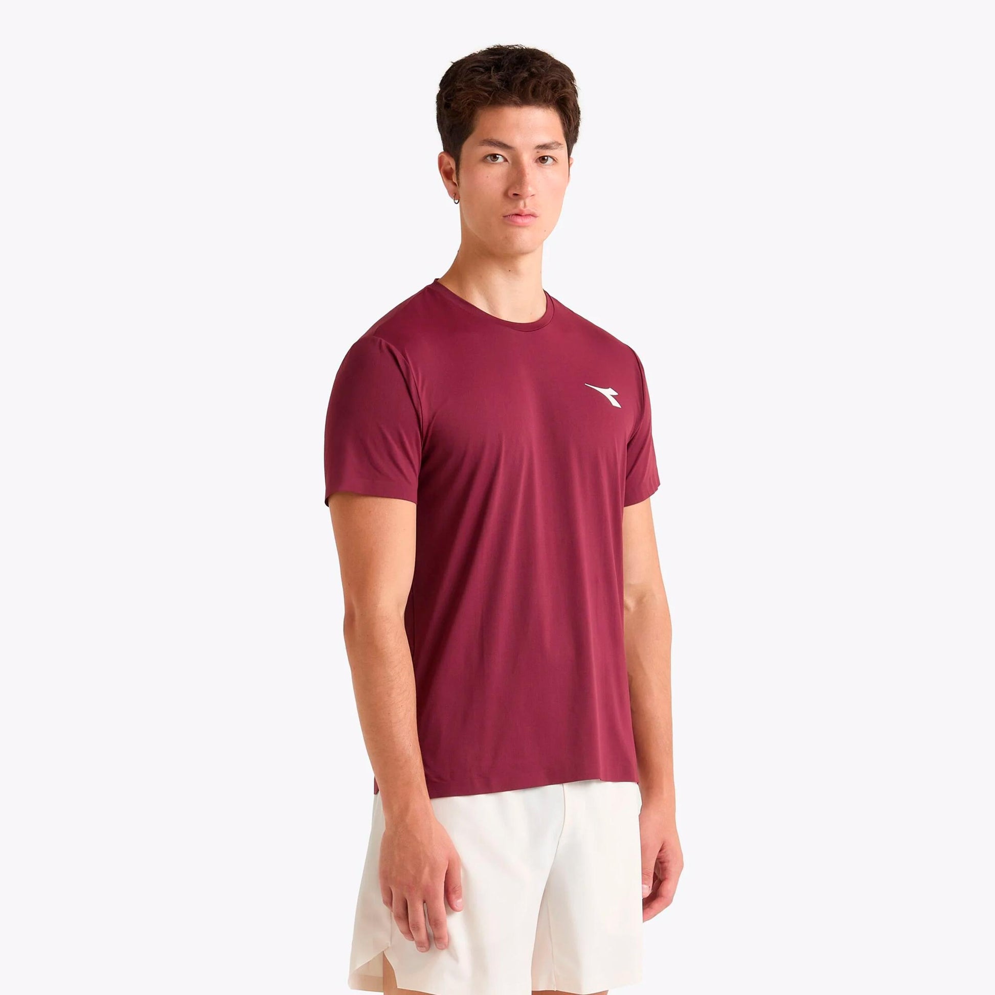Diadora Icon T-shirt Heren - wijnrood