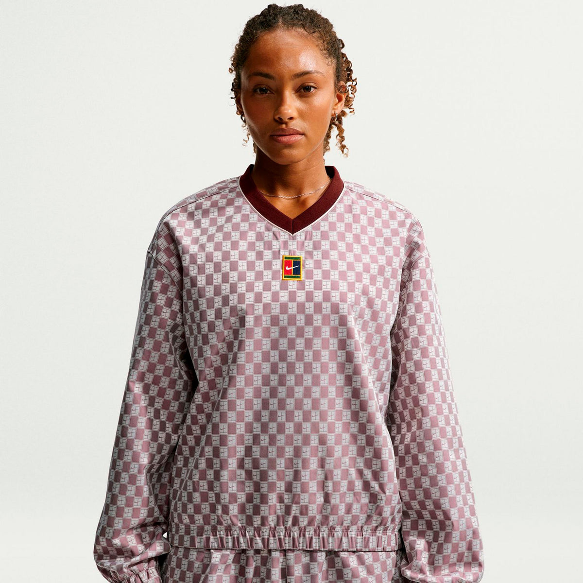 Nike Woven Longsleeve Dames - bruin