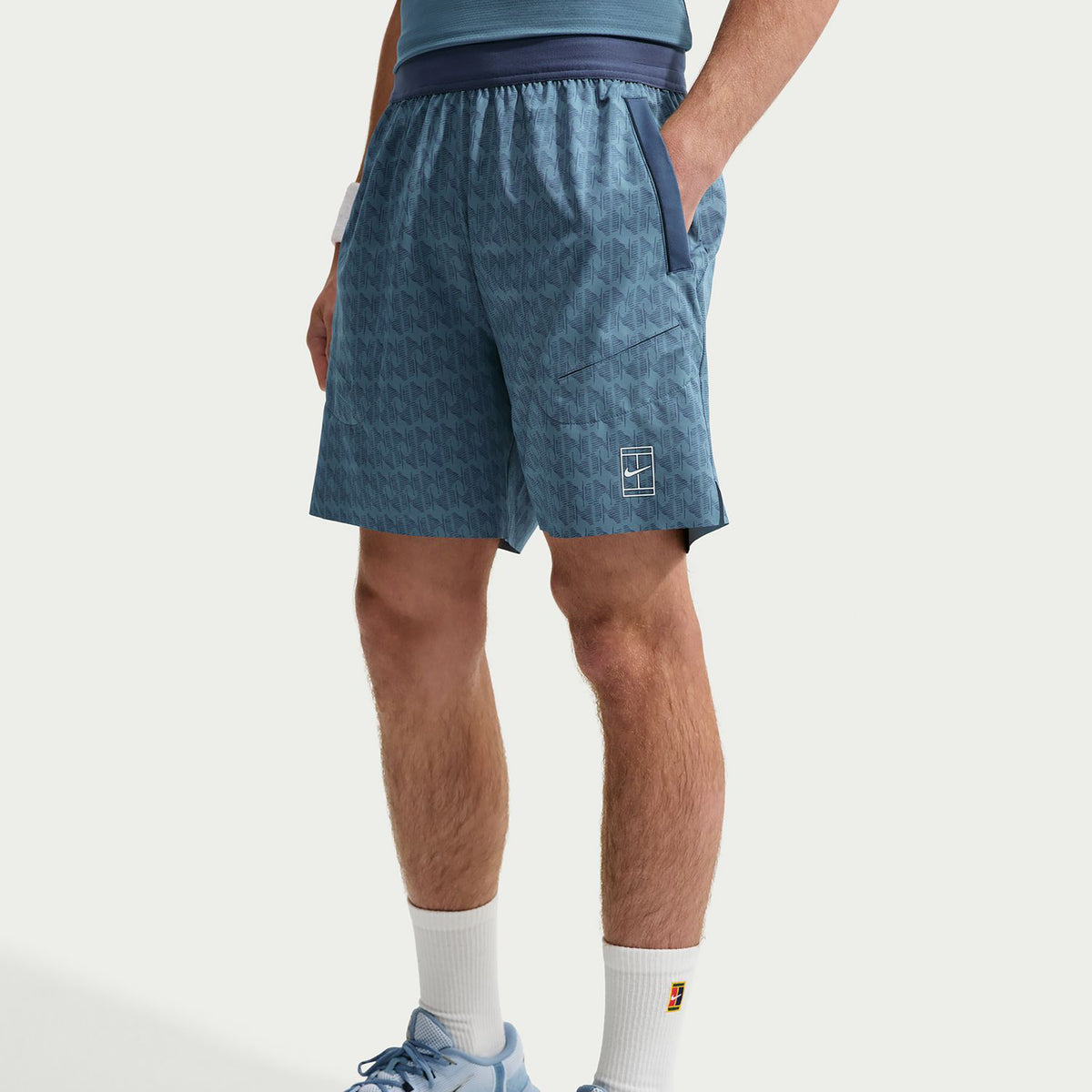 Nike Dri-Fit Shorts Hommes - bleu gris