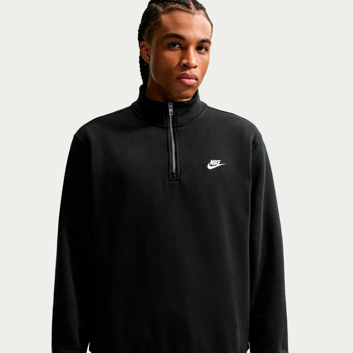 Nike 1/2-Zip Fleece Sweatshirt Heren - zwart
