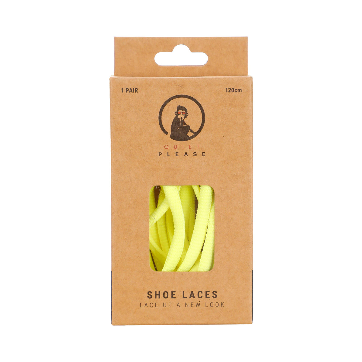 Quiet Please QP shoe laces 120cm Lacets - jaune