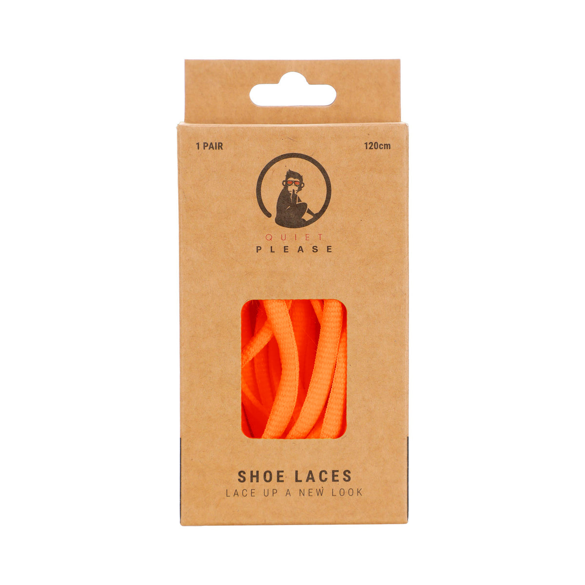 Quiet Please QP shoe laces 120cm Lacets - orange