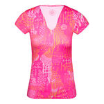 BIDI BADU Kleding BIDI BADU Bella 2.0 Tech V-Neck T-shirt Dames-Grijs,Pink