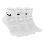 Nike Kleding Nike Everyday Cush Ankle Sportsokken Verpakking 3 Stuks-Wit,Zwart