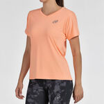 Bullpadel Kleding Bullpadel Eches T-shirt Dames-Abrikoos