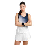BIDI BADU Tenniskleding BIDI BADU Crew Racerback Tanktop Dames-donkerblauw, wit