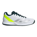 adidas Tennisschoenen adidas Courtflash Speed 2 Gravelschoen Heren-Wit,Neongeel