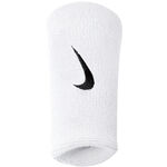 Nike Kleding Nike Swoosh Doublewide Zweetband Verpakking 2 Stuks-Wit,Zwart