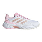 adidas Tennisschoenen adidas CourtJam Control 3 Allcourt Schoen Dames-Wit,Roze