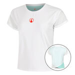 Quiet Please Kleding Quiet Please Wild Cross T-shirt Dames-Wit,Turkoois