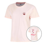 Quiet Please Kleding Quiet Please Endlessly Flower T-shirt Dames-Roze,Veelkleurig