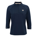 Tecnifibre Kleding Tecnifibre Thermozip 3/4 Longsleeve Dames - donkerblauw, 