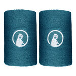 Quiet Please Tenniskleding Quiet Please Long Zweetband Verpakking 2 Stuks-Petrolblauw