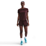 Nike Kleding Nike Dri-Fit One Mid Rise 2in1 3in Shorts Dames - donkerrood, zilver