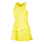 Quiet Please Tenniskleding Quiet Please Flounce Jurk Dames - geel, wit