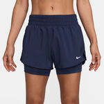 Nike Shorts Nike One Dri-Fit Mid Rise 3In 2N1 Shorts Dames-Donkerblauw