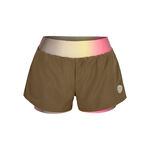 BIDI BADU Kleding BIDI BADU Spectrum 2In1 Printed Shorts Dames-Bruin,Geel