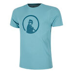 Quiet Please Kleding Quiet Please Create Trainings T-shirt Heren-Lichtblauw,Petrolblauw