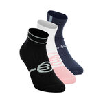 Bullpadel Kleding Bullpadel Bp256 (Pack 3) Sportsokken Dames-Zwart,Wit