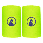 Quiet Please Tenniskleding Quiet Please Long Zweetband Verpakking 2 Stuks-Neongroen,Donkerblauw