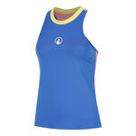 Quiet Please Kleding Quiet Please Racerback 2.0 Tanktop Dames - blauw, wit
