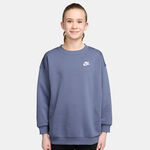 Nike Kleding Nike Sportswear Club Fleece Oversized Crew Sweatshirt Meisjes - blaugrau, wit