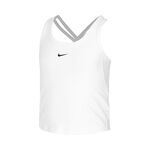 Nike Tenniskleding Nike Dri-FIT One Tanktop Meisjes - wit, zwart