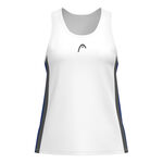 HEAD Kleding HEAD Club 25 Tech Tanktop Dames-Wit,Donkerblauw