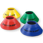Dunlop Trainingsbenodigdheden Dunlop Set Markeringshoedjes Verpakking 20 Stuks-Geel,Blauw