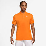 Nike Tenniskleding Nike Dri-Fit Victory Court Solid Polo Heren - oranje, wit