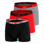 Nike Kleding Nike Everyday Stretch Trunk Boxershort Verpakking 3 stuks Heren - zwart, rood